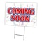 Signmission Coming Soon Yard Sign & Stake outdoor plastic coroplast window, C-2436 Coming Soon C-2436 Coming Soon - alternate 1